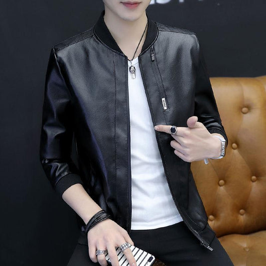 Autumn Men's PU Leather Jacket Male Fashion Male Jacket Casaco Masculino Casual Coat Male Clothing