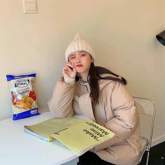 Cotton-padded Jacket Women's Mid-length Coat Winter Women's Cotton-padded Jacket Female Students Loose Korean Style