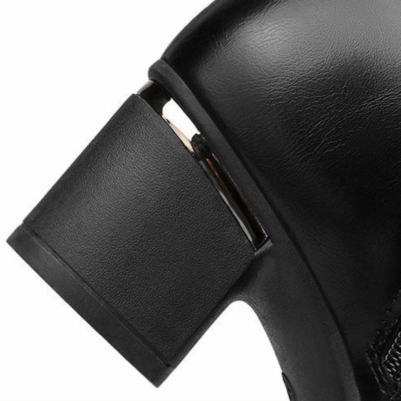 Autumn and Winter Ethnic Embroidered Shoes Plus Velvet Women's Short Boots Thick Heel Warm Women's Cotton Shoes