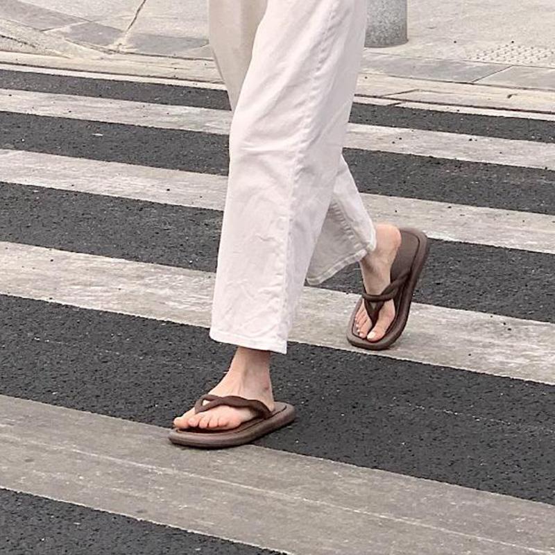 Flip-flops Female Summer Fairy Style Casual Fashion Korean Retro Flip-flops Vacation Beach Sandals and Slippers