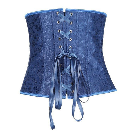 Corset Elegant Steampunk Overbust Corsets Lace Floral Pattern Bustier Top Slimming Costume for Women