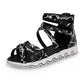 Girls' Sandals In Spring and Summer Soft Soled Non Slip Striped Sandals Little Girls' Open Toe Bowknot Casual Sandals