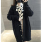 Sweater Coat Women's Winter Korean-style Loose-Fit Mid-length Outdoor Knitted Cardigan