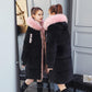 Gold Velvet Women's Cotton Coat Mid-length Student Korean Winter Jacket Fashion Warmth Parka Coat