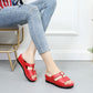 Heightening Slippers Women's Summer Thick-soled High-heeled Sandals Outdoor Wear Non-slip Platform Shoes Sandals Rhinestone Stitching Slippers