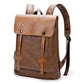Retro Backpack Men Zipper Buckle Anti-theft Waterproof Outdoor Travel Bag Student Book Computer Bags