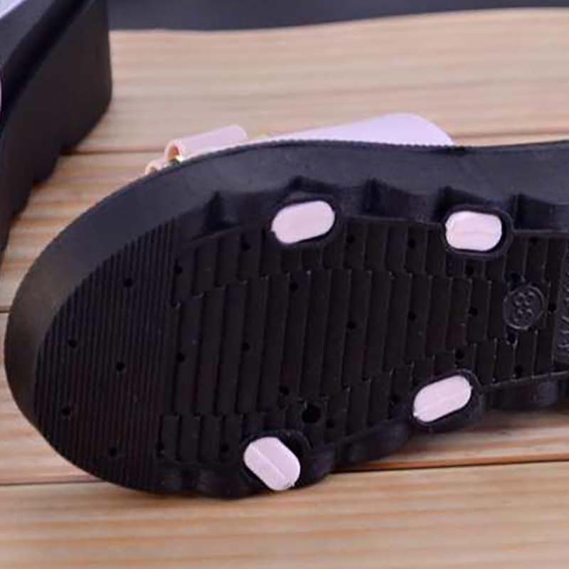 Fashion All-match Thick-soled Sandals and Slippers High-heeled Slippers Women's Summer Soft-soled Non-slip Sponge Cake Slope with Platform Sandals