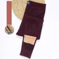 Camel Wool Warm Pants Women Plus Velvet Thickening Ladies Long Trousers One-piece Lamb Velvet High-waist Inner and Outer Leggings