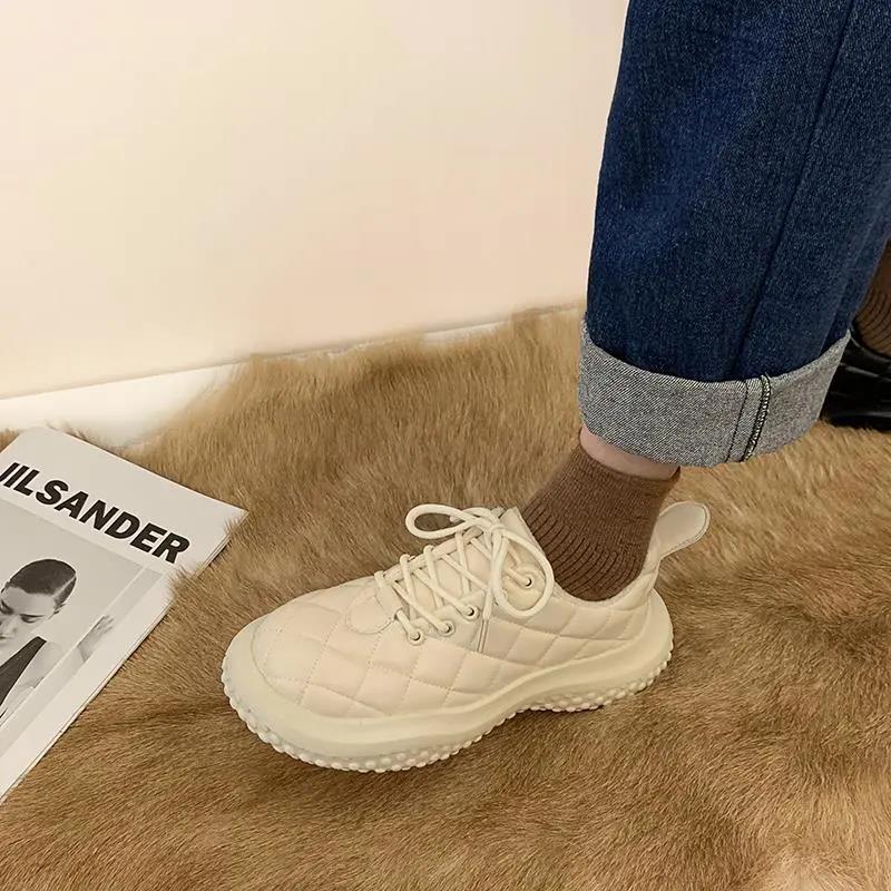 Snow Boots Women's Outer Wear Plus Velvet Thickening Winter Warm Thick-soled Non-slip Cotton Shoes