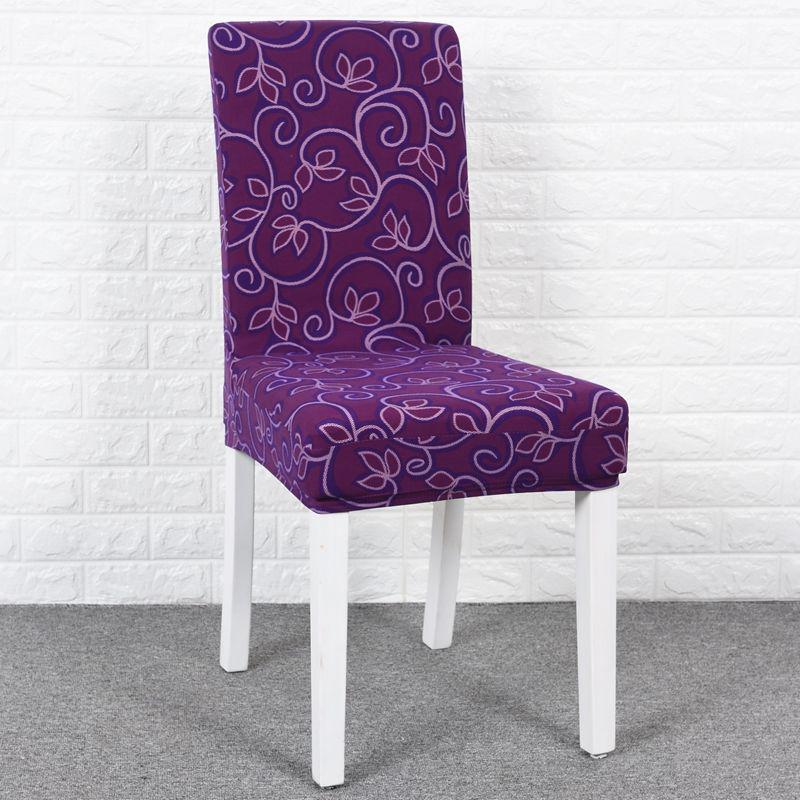 Dining Chair Cover Elastic Chair Protector Slipcover Removable Dustproof Kitchen Seat Case