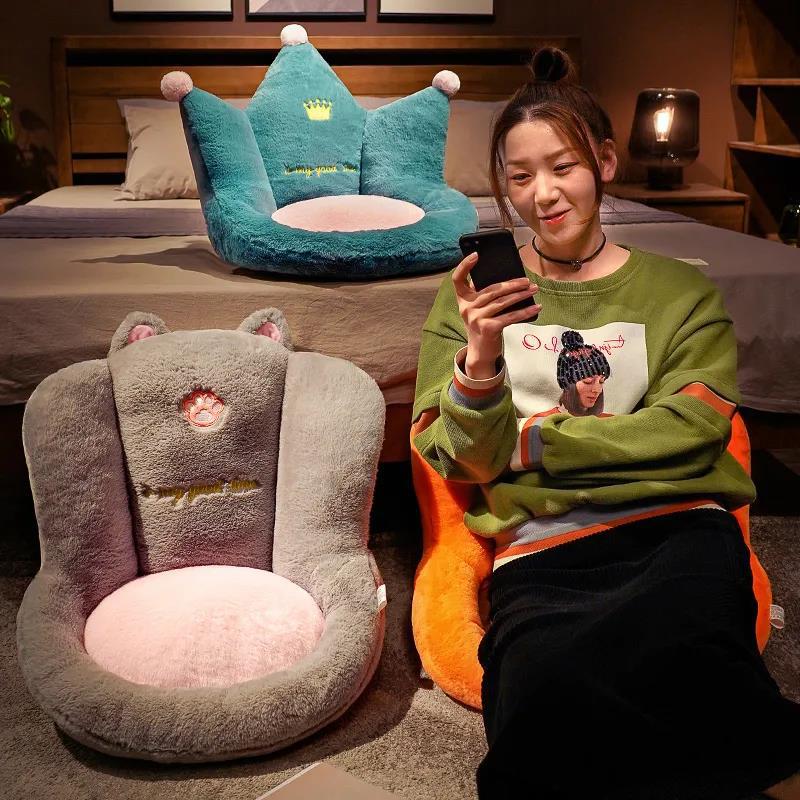 Slope Non-slip Design Thick Plush Cushion Adult Sofa Tatami Pet Bed Soft Anti-static Home Bedroom Balcony Living Room
