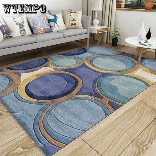 Geometric Carpets For Living Room Decor Rug Modern bedroom Bedside Floor Mats  Bathroom