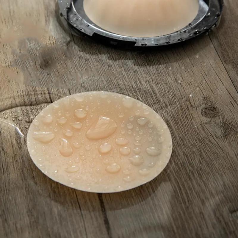 Women's Solid Silicone Nipple Patch Breathable Areola Patch Invisible Breast Patch Waterproof Sweatproof Insert Breast Pads Push Up Bra Pads Underwear