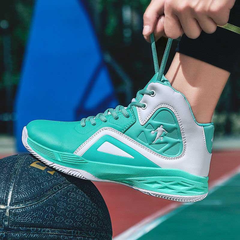 Size 36-44 Men Leather Sneakers Wear-resistant Basketball Shoes Deodorant Comfortable Running Shoes