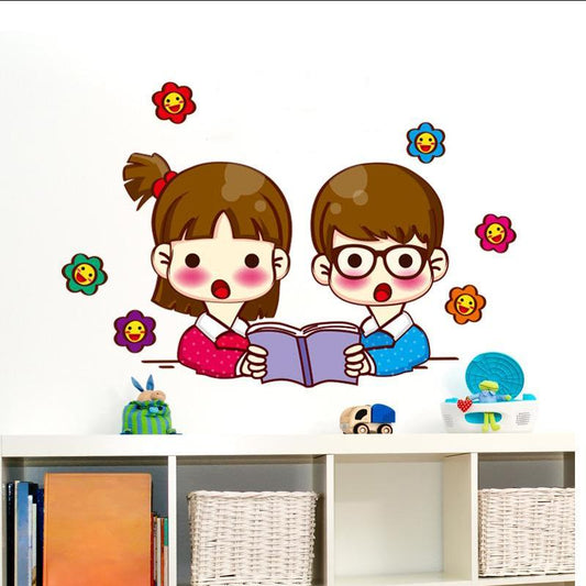 Good Study School Classroom Bedroom Wall Stickers Self -Adhesive Painting Funny Boy Girl Wallpaper