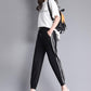 Pants Female Summer Ice Silk Cotton Linen Student Korean Casual Pants Nine Points Harem Pants Loose Sweatpants