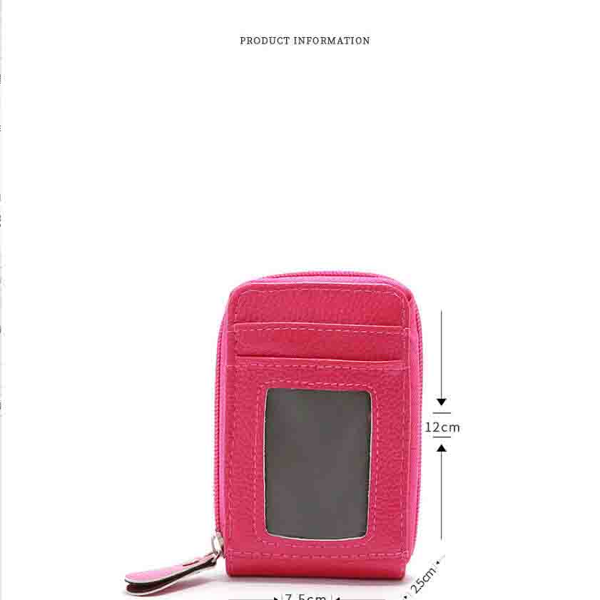 Pu Leather Business Card ID Holder Credit Card Holder Case Men Women Mini Wallet for Card