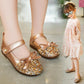 Girls' Leather Shoes Spring and Autumn Non-slip Soft Sole Children's Single Shoes Baby Peas Shoes Crystal Girl Princess Shoes