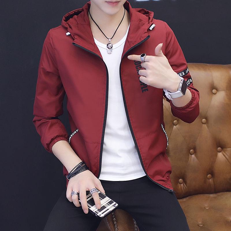 Men's Jacket Male Bomber Jacket Men Casual Baseball Collar Fashion Jacket Smooth Jacket Streetwear