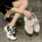 Korean Style Female Student Breathable Shoes Spring and Summer Fashion All-match Platform Sneakers Casual Outdoor Running Shoes
