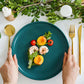 Nordic Ins Wind Color Glaze Tableware Household Steak Plate Dish Net Red Ceramic Simple Creative Western Food Disc Knife and Fork