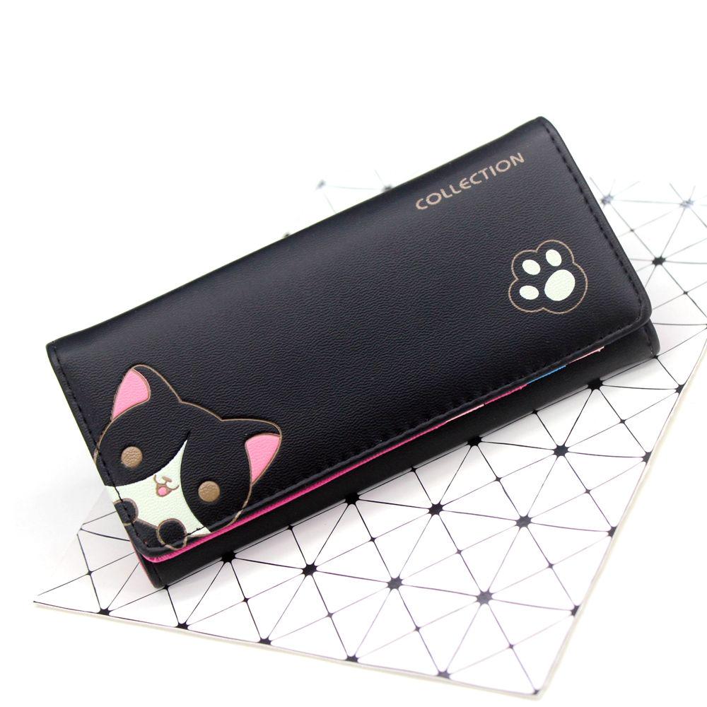 Long purse female student cartoon wallet girl hand purse thin wallet card bag zero wallet