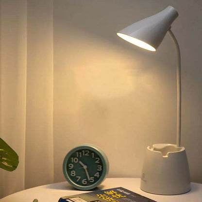 LED Desk Lamp Eye Protection Study Work Desktop Desk Lamp Bedroom USB Plug-in Rechargeable Bedside Lamp
