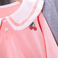 Spring and Autumn Children's Long-sleeved Two-piece Baby Girl Cute Lapel Pullover Cartoon Printing Sweater Sports Casual Pants Two Children's Suit