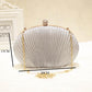 Fashion Women Ruched Clutches Evening Bag Ladies Party Wedding Bride Wallet Day Clutch Makeup Bags C