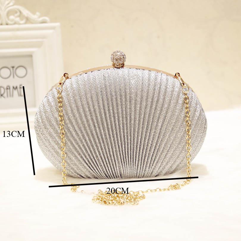 Fashion Women Ruched Clutches Evening Bag Ladies Party Wedding Bride Wallet Day Clutch Makeup Bags C