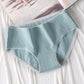 5Pcs/Set Underpants Women's Large Size Cotton Panties Solid Color Mid-waist Seamless Lace Girl's Briefs