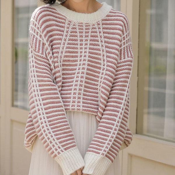 Autumn and Winter Sweaters Loose and Lazy Japanese Outer Wear College Style Round Neck Student  Knitted Sweater