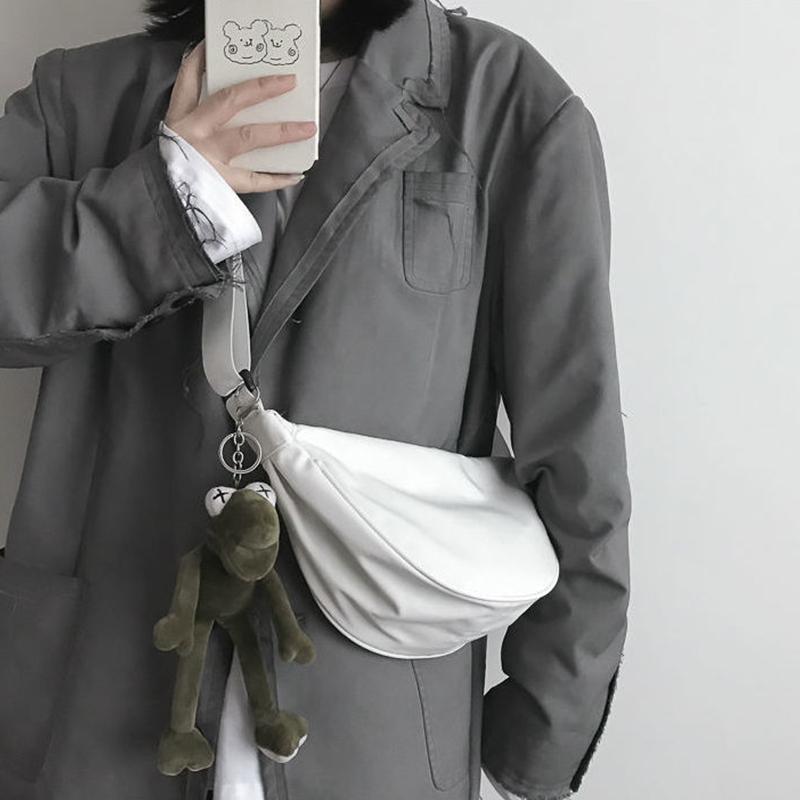 Nylon Messenger Bag Female Dumpling Bag Lightweight Small Shoulder Bag Underarm Bag Female Wild One-shoulder Canvas Bag Student