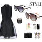 Polarized Ladies Sunglasses Round Face Sunglasses Anti-UV Fashion Trend Sunscreen Summer Big Face Driving Glasses