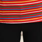 Mom Spring and Autumn Long Sleeve T-Shirt Striped Top Short Casual Bottoming Shirt