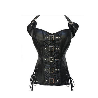 Steampunk Corset with Steel Boned Lace Up Back Sexy Body Bustier Overbust Corset Women Waist Cincher