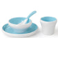 Chinese Style Restaurant Hotel Melamine Two-color Set of Four-piece Creative Anti-fall Imitation Porcelain Tableware
