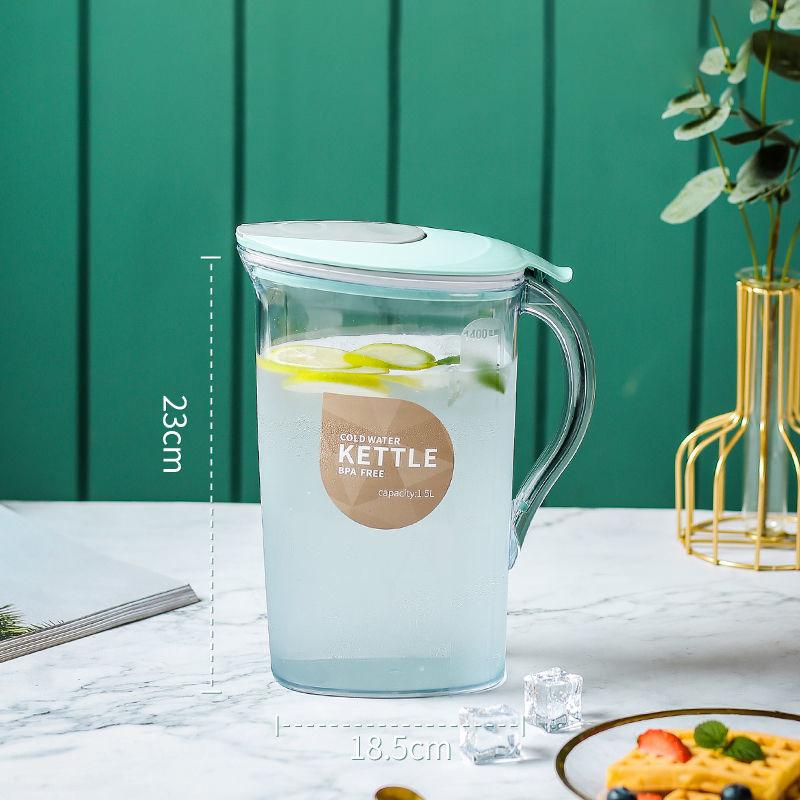 Cold Water Bottle for Household Use Cold Boiled Water Cold Water Cup Set Household High Temperature Resistance Plastic Juice Jug