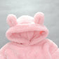 Infant Children's Suit Autumn and Winter Models Plush Suit Plush Boys and Girls Hooded Suit Two-piece Casual Sets Home Service