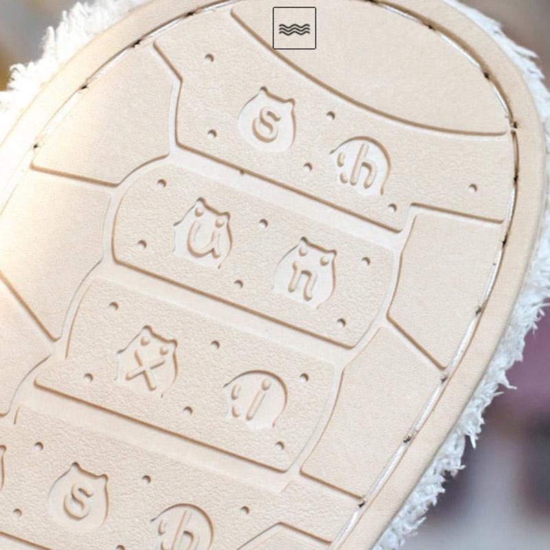 Men's and Women's Autumn and Winter Couple Cotton Slippers Sweet Warm Woolen Non-slip Slippers