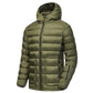 Men's Autumn and Winter Ultralight Classic Down Jacket Thick Warm Hooded Jacket Parka Casual Windproof Down Jacket
