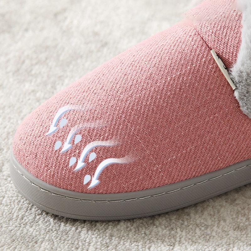 Winter Warm and Comfortable Thick-soled Cotton Shoes Non-slip Thick Plush Shoes