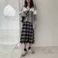 Pofulove Autumn Round Neck Loose Sweater Female Students Wild Color Matching Sweater Long-sleeved