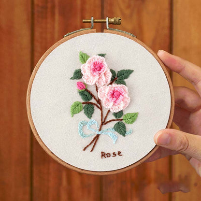 Embroidery Diy Beginner Self-embroider Making Children's Embroidery Gift Novice Ribbon Embroidery