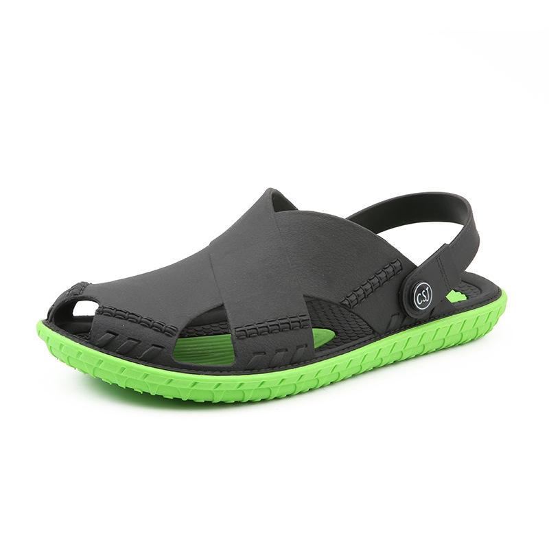 Summer Beach Slippers Outdoor Indoor Hole Shoes Thick Bottom Non-slip Bathroom Slippers