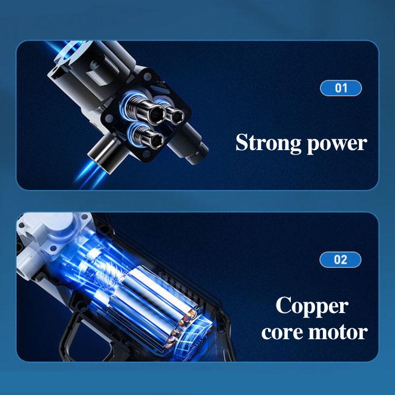 199VF Powerful Electric Car Washer Rechargeable High Pressure Water Gun Wireless Car Wash Machine 10800mAh