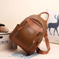 Large Capacity Mummy Lady Backpack Soft PU Leather College School Satchel Casual Multilayer Large Capacity