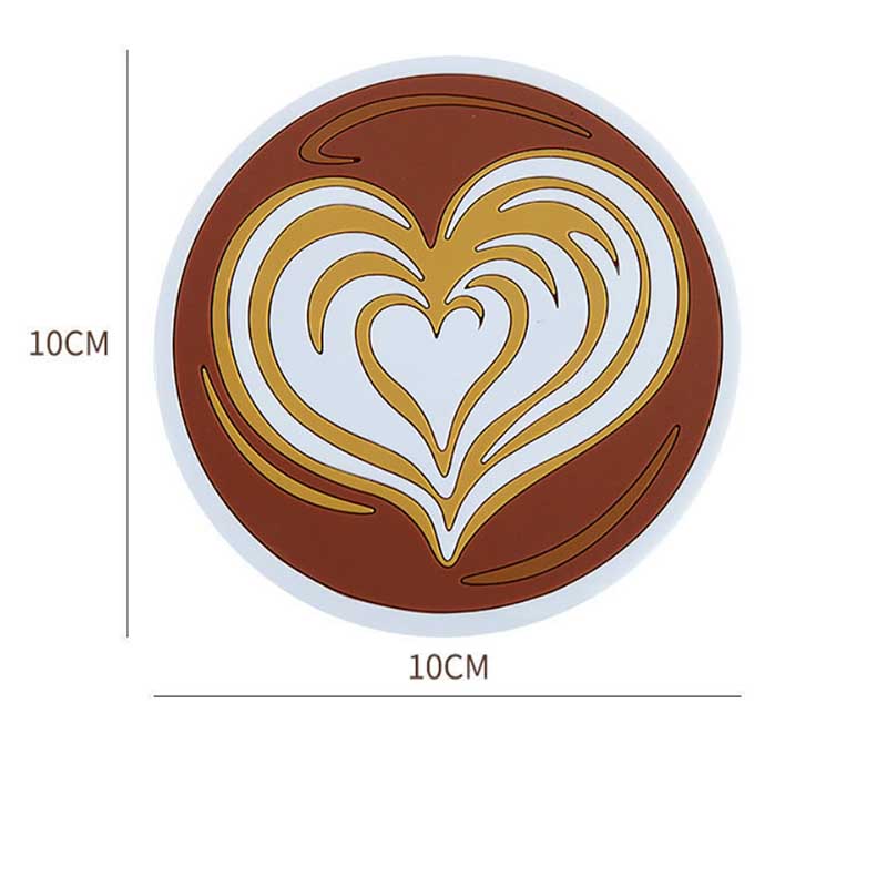 4 Packs of Nordic Coffee Pad Creative Insulation Pad Coaster Restaurant Simple Thickened Coaster