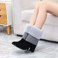Real Rabbit Furnish Bag Fashion Flipped Legs Set Hundred Peel Socks Set Autumn Winter General Warm Calf Leg Warmers Rex rabbit hair