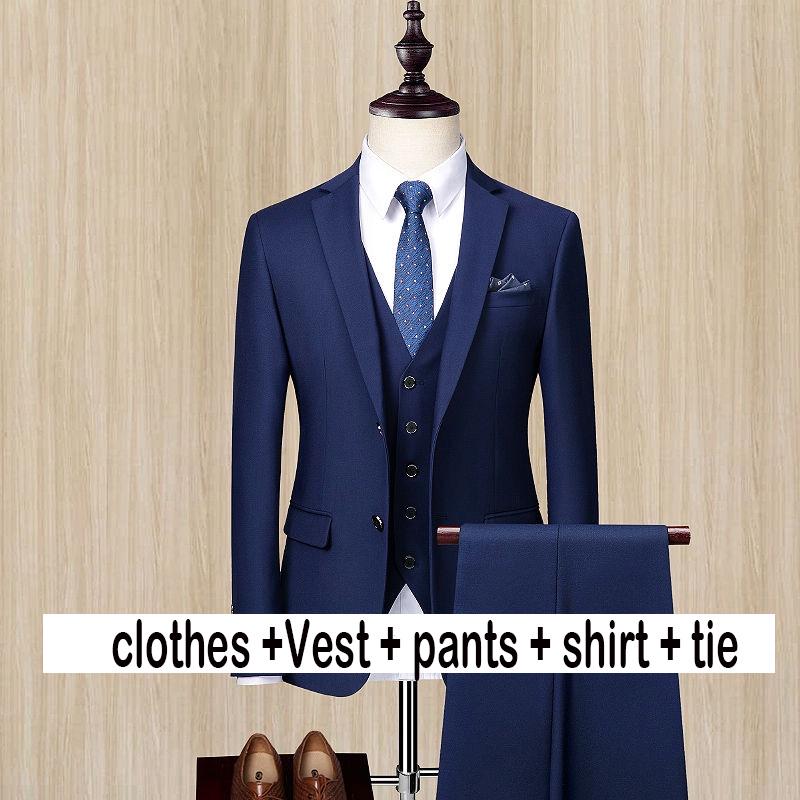 Men's Suit Suit Men's Business Dress Wedding Clothing Plus Size Men's Clothing Suit